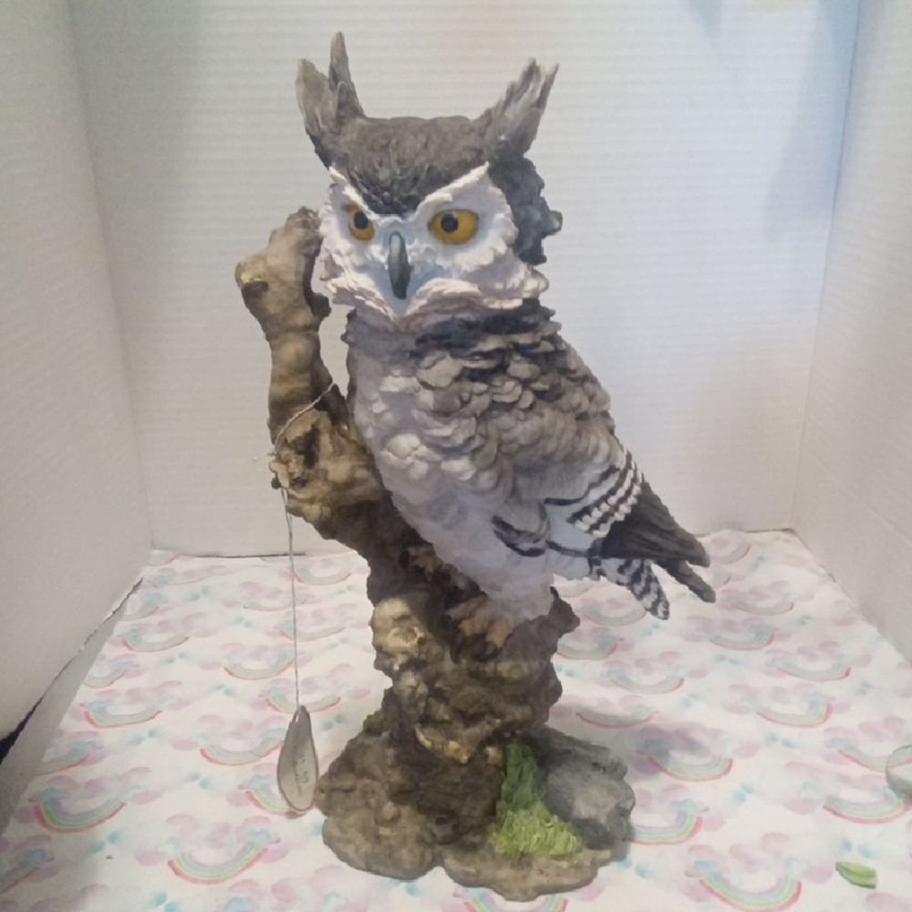 Tii Collection Gray and White Owl Figurine